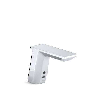 Kohler Geometric Touchless Single-Hole Lavatory Faucet With Insight Sensor And Temperature Mixer 7517-SATA-CP